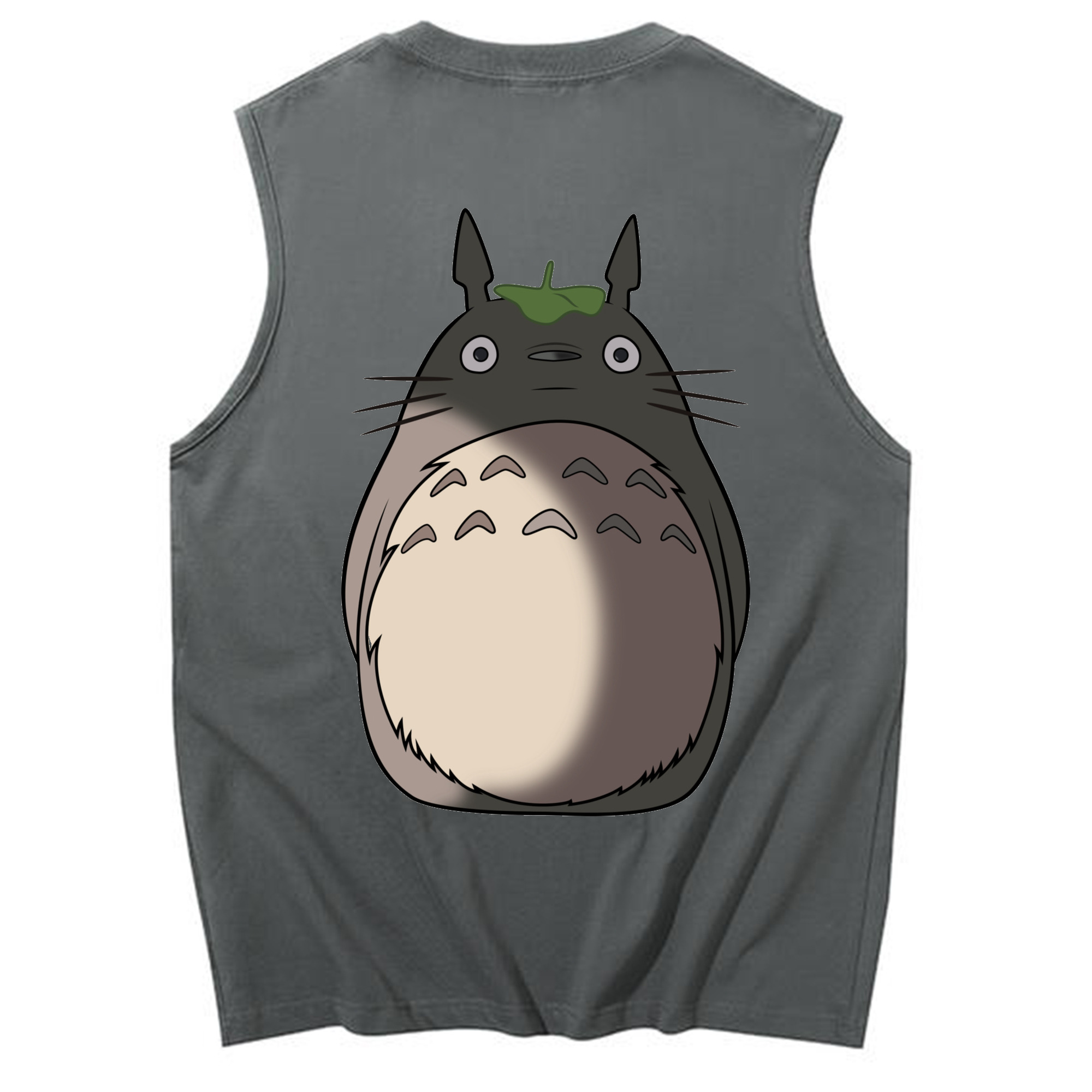 （画像用） となりのトトロ 草壁メイ 草壁サツキ My Neighbor Totoro Satsuki Kusakabe Mei Kusakabe コットン100％タンクトップ（背面プリント）